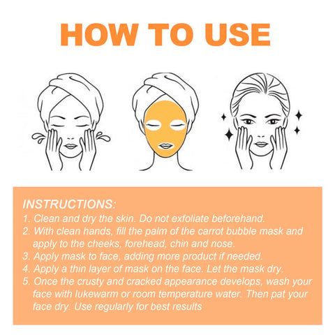Last Day Promotion 49% OFF - 🔥 Magical Carrot Bubble Mask
